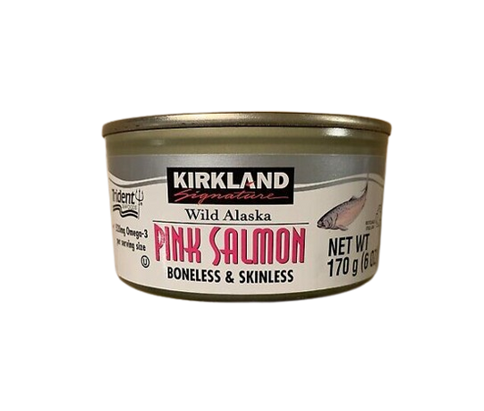 Kirkland Pink Salmon Boneless & Skinless 170g - Salmon Rosado Sin Piel, Ni Espinas.