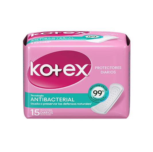 Kotex Protectores Diarios Antibacterial 15 Protectores
