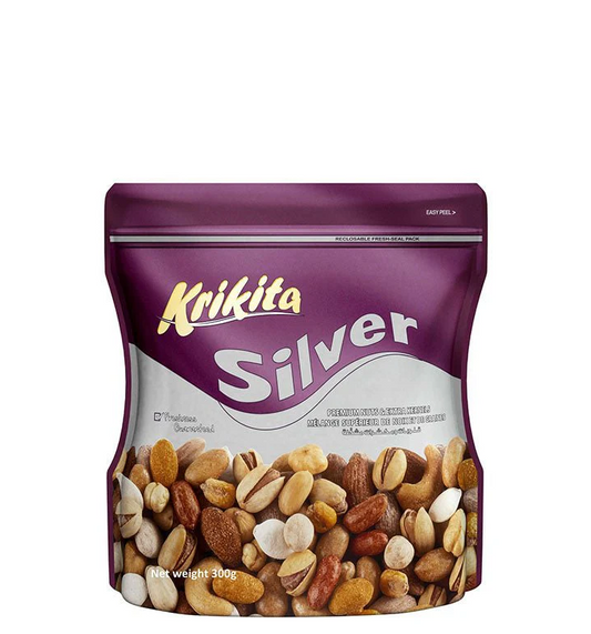 Krikita Silver Nuts & Extra Kernels - Nueces plateadas Krikita y granos adicionales 250g