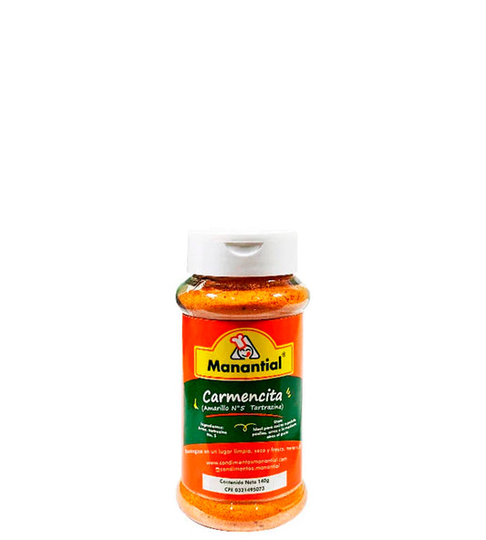 Manantial Carmencita amarillo #5 tartrazina 140g