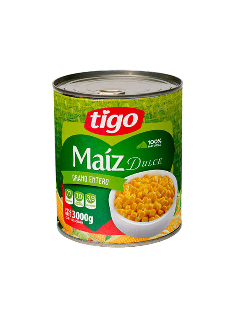 Tigo Maíz Dulce Grano Entero 830g