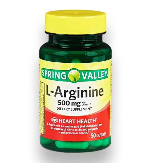 Spring Valley L-Arginine 500 mg 50 Capsulas