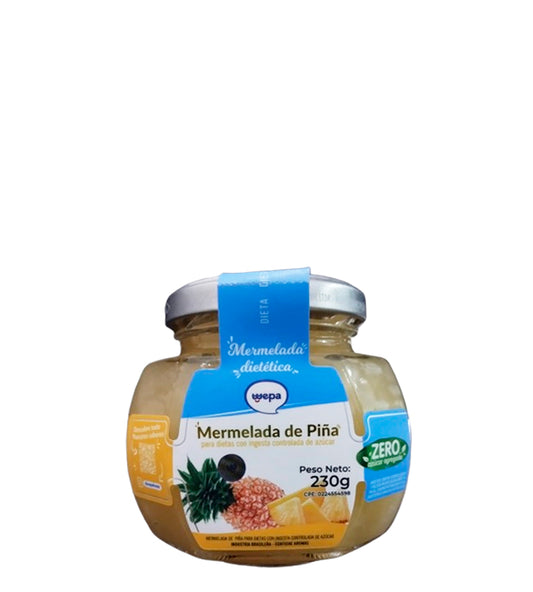 Wepa Mermelada de Piña Cero Azúcar Agregada 230gr