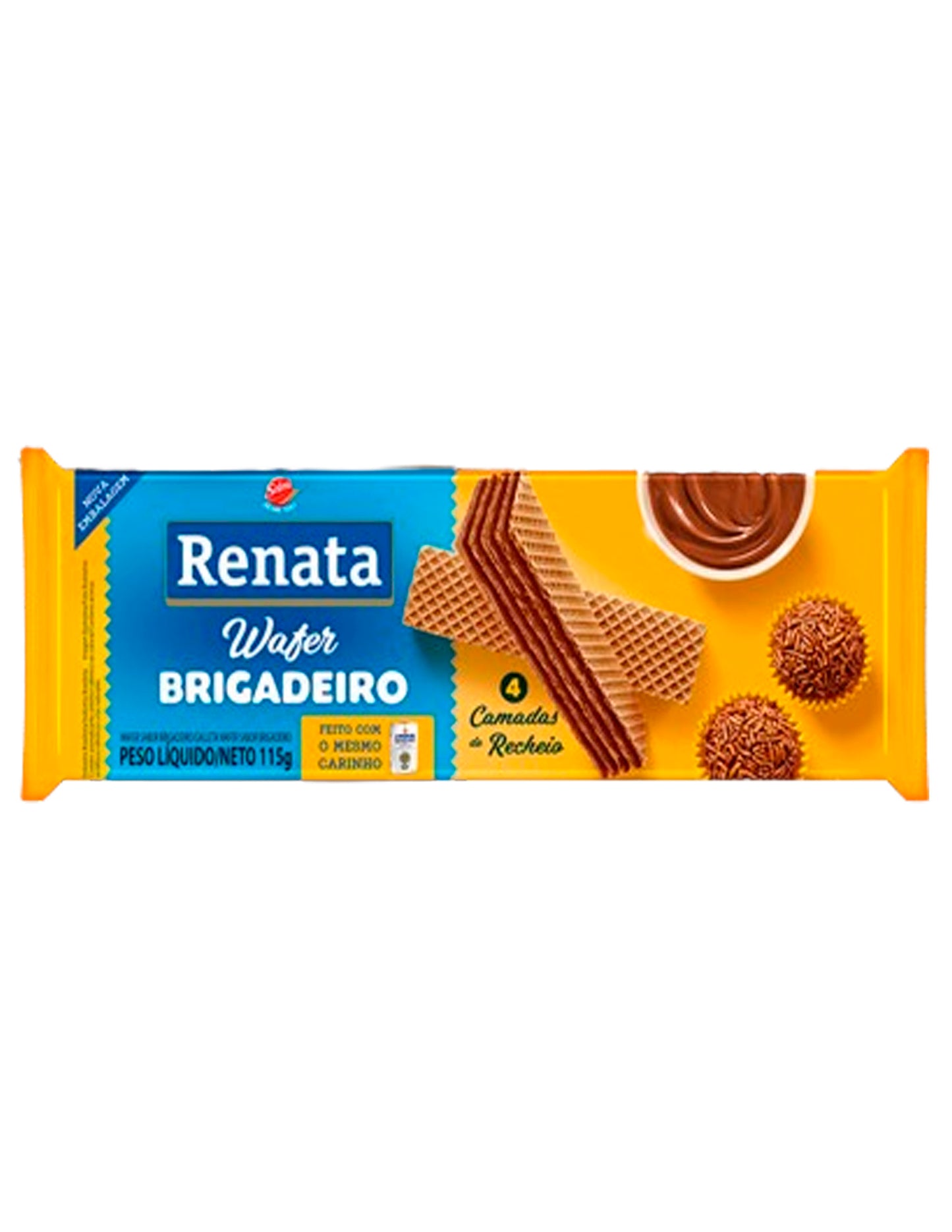 Renata Wafle Brigadeiro - 4 capas de relleno