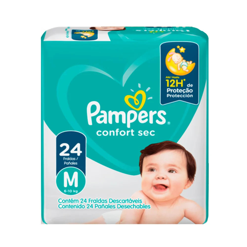 Pañales Pampers confort sec-Talla M