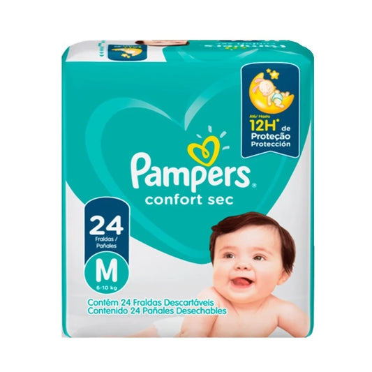 Pañales Pampers confort sec-Talla M