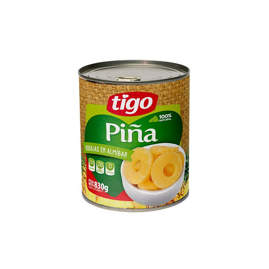 Tigo Piña Rodajas En Almíbar 830g