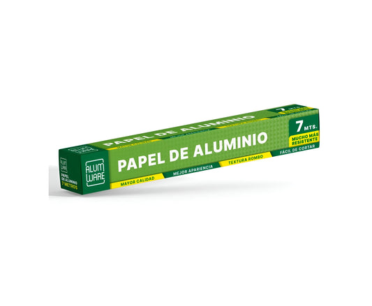 Alumware Papel Aluminio 7 Mts