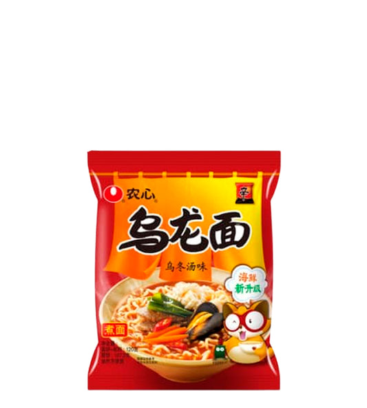 Nongshim Ramen Picante con Sabor a Sopa de Udon y Mariscos, 107.2g
