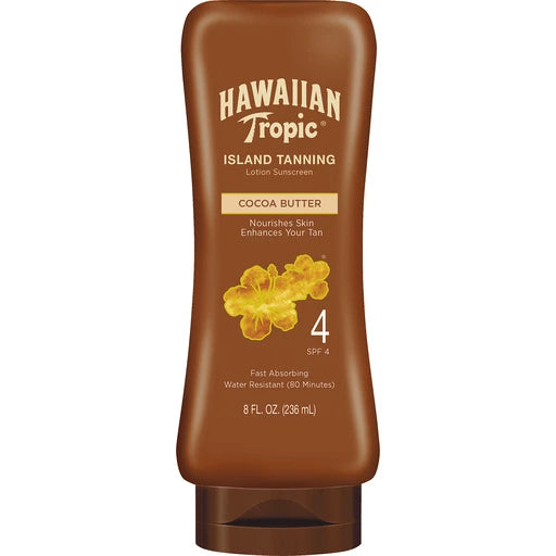 Hawaiian Tropic Island Tanning 4 SPF mantequilla cocoa  (236) ml