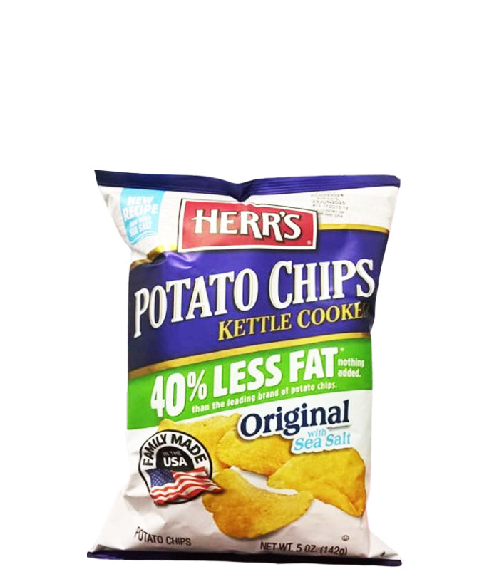 Herr's Potato Chips Kettle Cooked Original 142g