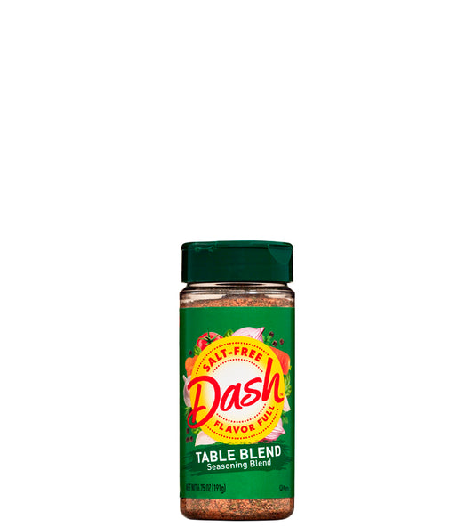 Dash Salt Free Flavor Full Table Blend Seasoning Blend - Mezcla de condimentos de mesa sin sal 191g