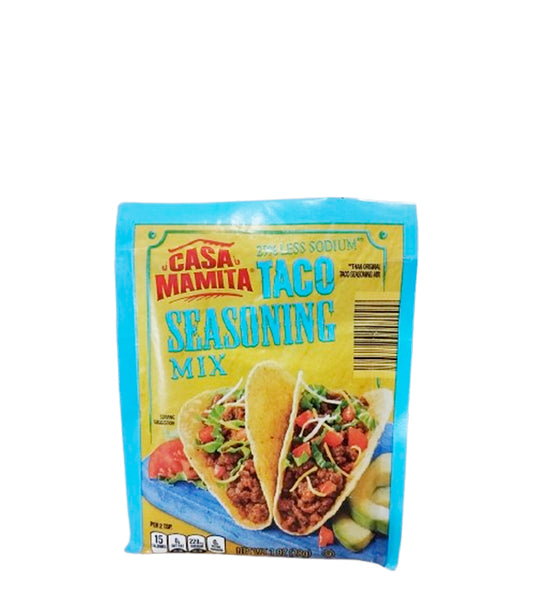 Casa Mamita Taco Seasoning Mix, 25% Less Sodium 28g