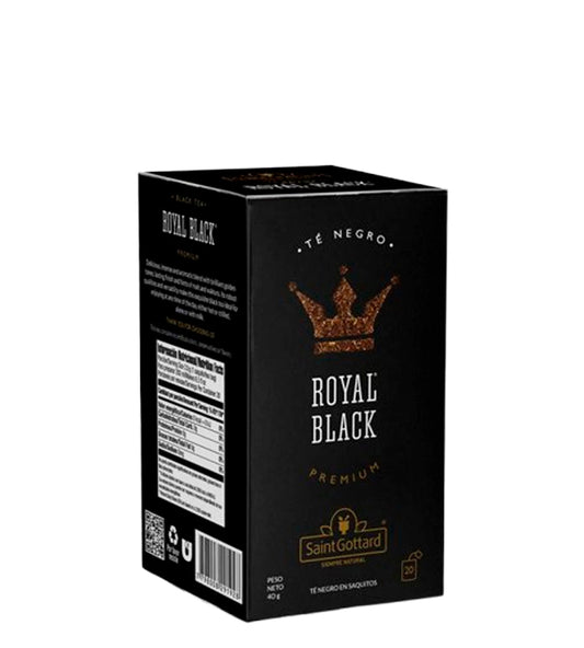 Saint Gottard Black Royal Te Negro Premium 20 sobres