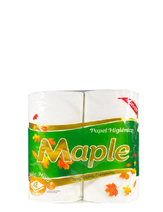 Maple Papel Higiénico 4 Rollos 215 Hojas 86,9 Metros