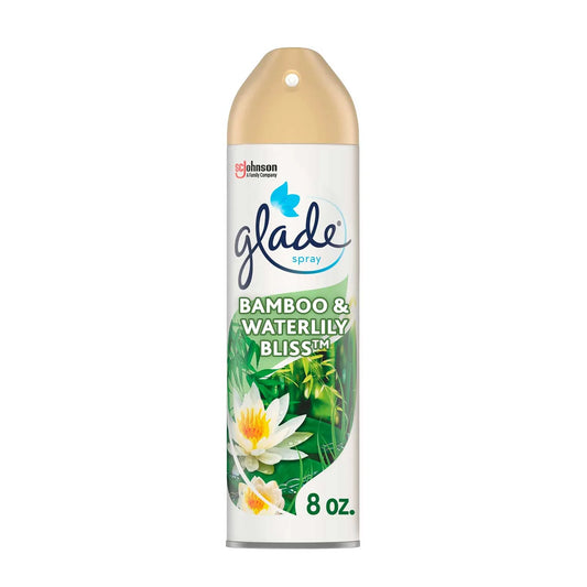 Glade spray(Bamboo & waterlily bliss) ambientador con aroma lirios de agua y bambú