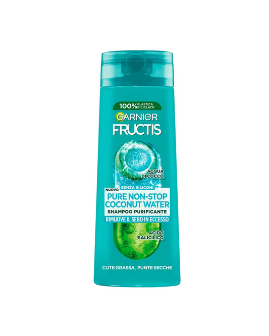 Garnier Fructis Pure Non-Stop Coconut Water Shampoo Purificante 250ml