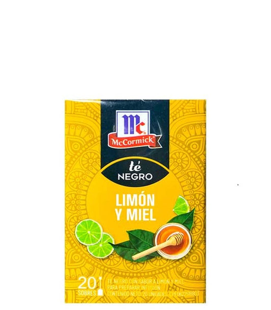 McCormick Te Negro Limón Y Miel 20 Sobres