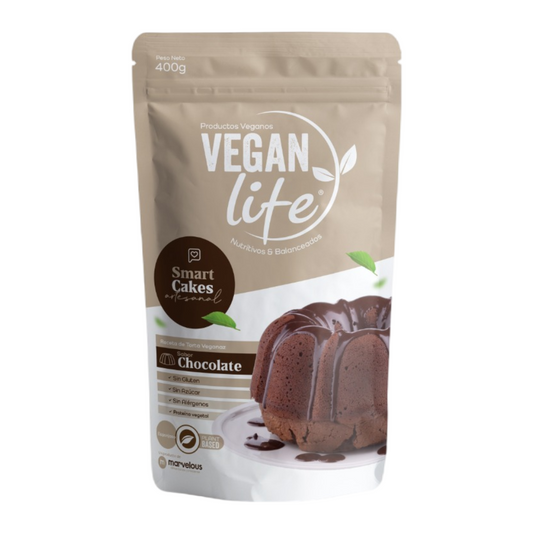 Smart mezcla  receta de torta vegana artesanal de chocolate 400g