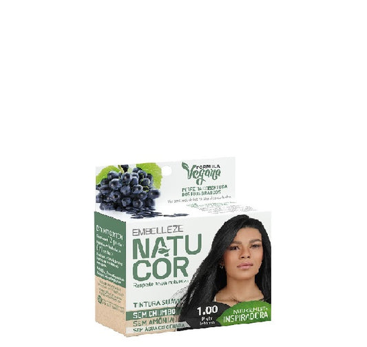 Embelleze Natucor Tinte Vegano 1.00 Preto Intenso - Negro intenso