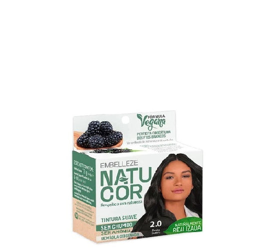 Embelleze Natucor Tinte Vegano 2.0 Preto Suave - Negro suave