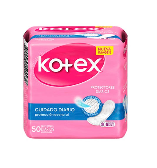 Kotex Protectores Diarios Cuidado Diario 50 Protectores Diarios