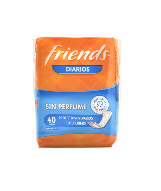 Friends Protectores Diarios Sin Perfume 40 Unidades