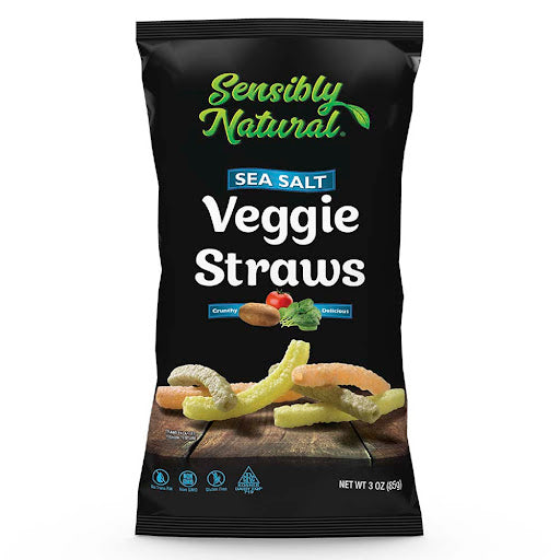 Sensibly natural veggie straws sea salt - Pajitas vegetales saladas 85g