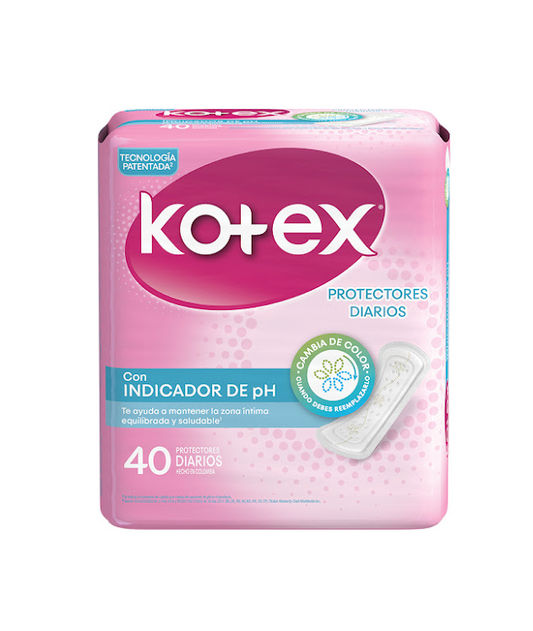Kotex Protectores Diarios Con Indicador De PH 40 Protectores diarios