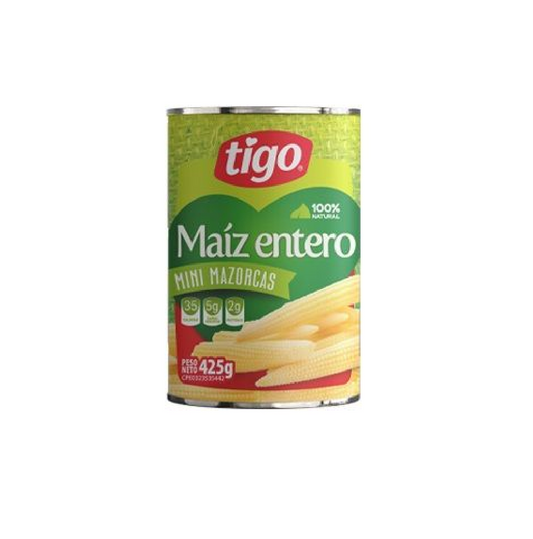 Tigo Maíz Entero Mini Mazorcas 425g