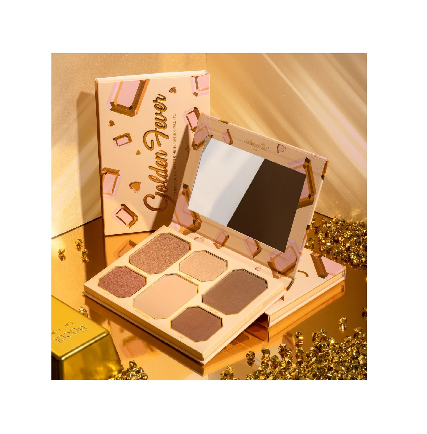 Amor Us Usa Golden Fever Contour, Bronzer & Highlighter Palette