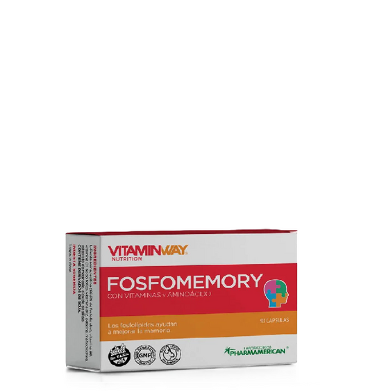 VitaminWay Nutrition Fosfomemory con Vitaminas y Aminoácidos 30 Cápsulas