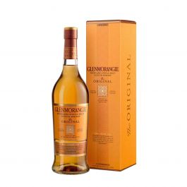 Glenmorangie highland single malt scotch whisky 10 años.