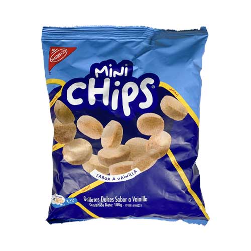 Nabisco Mini Chips sabor vainilla 180g