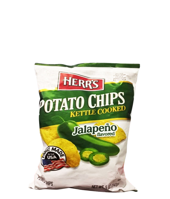 Herr's Potato Chips Kettle Cooked Jalapeño 142g – Baraki Bodegón