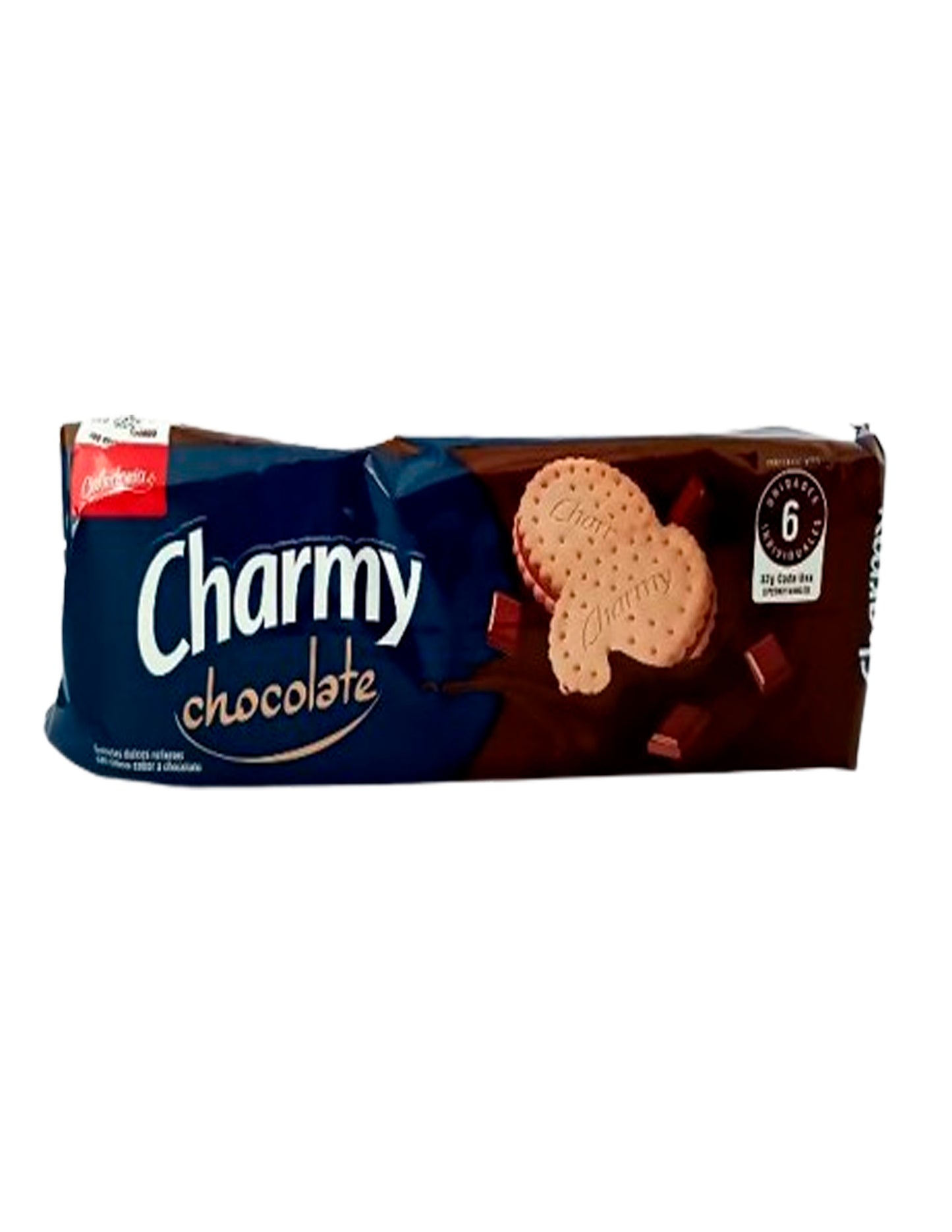 Caledonia Charmy Galleta con Sabor a Chocolate - Paquete de 6 Unidades